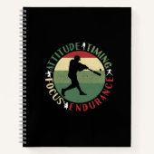 Motivierend Baseball-Teamwerte Notizblock (Vorderseite)