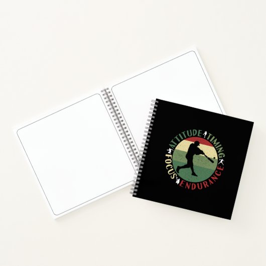 Motivierend Baseball-Teamwerte Notizblock (Innenseite)