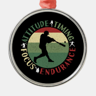 Motivierend Baseball-Teamwerte Ornament Aus Metall