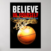 Motivierend Basketball glaubt an euch selbst Poster (Vorne)