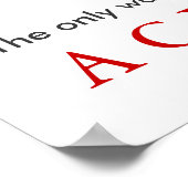 Motivierend Basketball-Leistung im Wasserbereich Poster (Ecke)