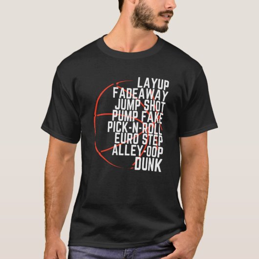 Motivierend Basketball Lover Game Day Player T-Shirt (Vorderseite)