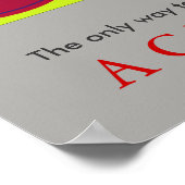 Motivierend Basketball Pop Kunst Poster (Ecke)