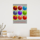 Motivierend Basketball Pop Kunst Poster (Küche)