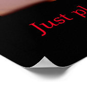 Motivierend Basketball - Spaß beim Spielen Poster (Ecke)