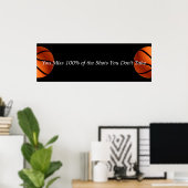 Motivierend Basketballangebot Poster (Heimbüro)