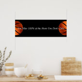 Motivierend Basketballangebot Poster (Küche)
