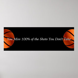 Motivierend Basketballangebot Poster