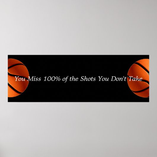 Motivierend Basketballangebot Poster (Vorne)