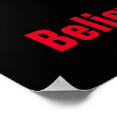 Motivierend Basketballglauben Poster (Ecke)