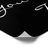 Motivierend Basketballtür Poster (Ecke)