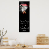 Motivierend Basketballtür Poster (Küche)