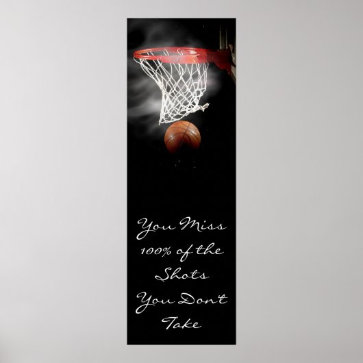 Motivierend Basketballtür Poster (Vorne)
