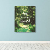 Motivierend Behalt zur Vorverlegung Leinwanddruck (Insitu (Holzboden))