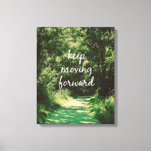 Motivierend Behalt zur Vorverlegung Leinwanddruck (Vorderseite)