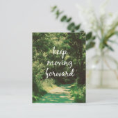 Motivierend Behalt zur Vorverlegung Postkarte (Stehend Vorderseite)