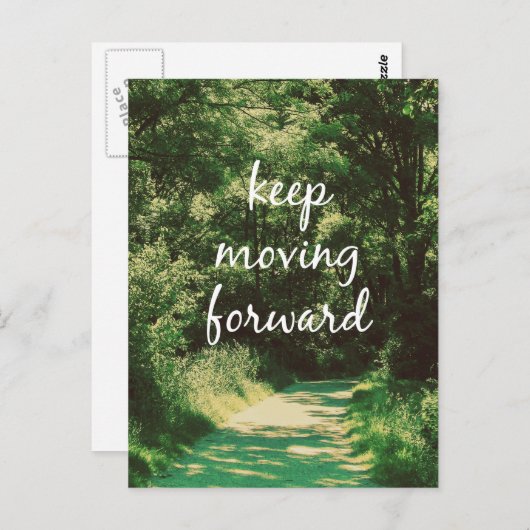 Motivierend Behalt zur Vorverlegung Postkarte (Vorne/Hinten)