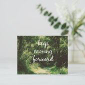 Motivierend Behalt zur Vorverlegung Postkarte (Stehend Vorderseite)