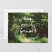 Motivierend Behalt zur Vorverlegung Postkarte (Vorne/Hinten)