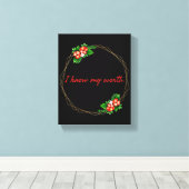 motivierend Bejahungen des Lebens Leinwanddruck (Insitu (Holzboden))