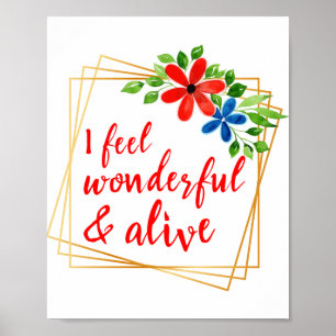 motivierend Bejahungen für die Liebe und das Leben Poster