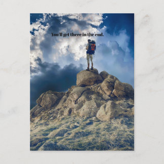 Motivierend bekommen Sie Postkarte