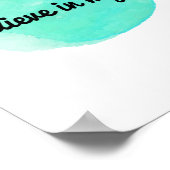 motivierend Bekräftigungen für würdige Lieben Poster (Ecke)