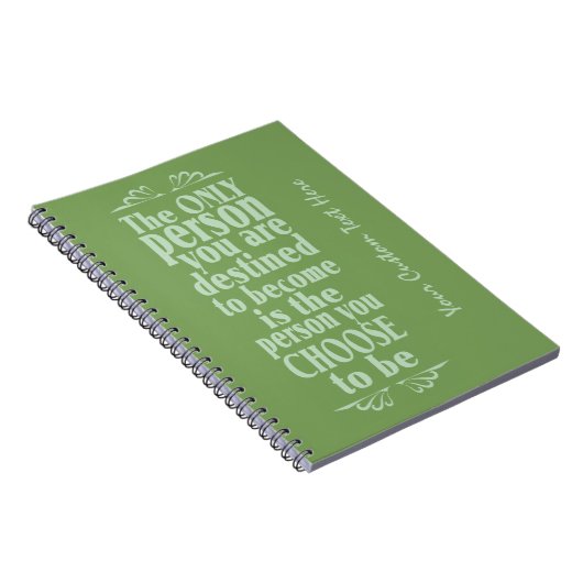 Motivierend, benutzerdefiniertes Notebook Notizblock (Rechte Seite)