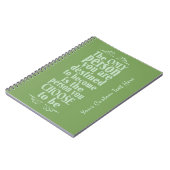 Motivierend, benutzerdefiniertes Notebook Notizblock (Linke Seite)