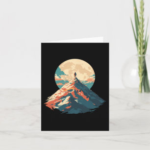 Motivierend Berggipfeldesign - Natur Karte