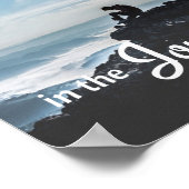 Motivierend Bergsteigen - Freude an der Reise Poster (Ecke)