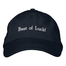 Motivierend "Best of Luck" Textanpassbarer Hut