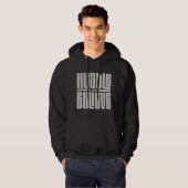 Motivierend bestickter Stil Hoodie (Vorne ganz)