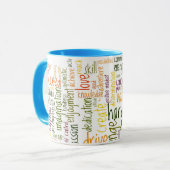 Motivierend Bestimmtheit der Wort-#2 an jedem Tasse (Vorderseite Links)