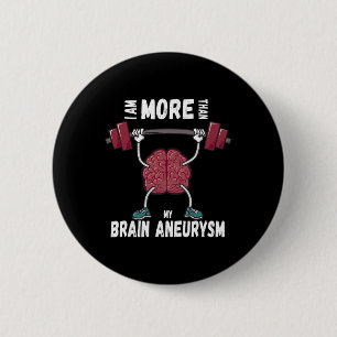 Motivierend Bewusstsein Zitat Hirnaneurysma Surviv Button