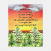 Motivierend Bibel Verse Fleece Blanket (Vorderseite)
