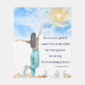 Motivierend Bibel Verse Fleece Blanket (Vorderseite)