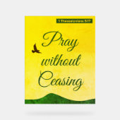 Motivierend Bibelvers über das Gebet Acrylschild (Vorderseite)