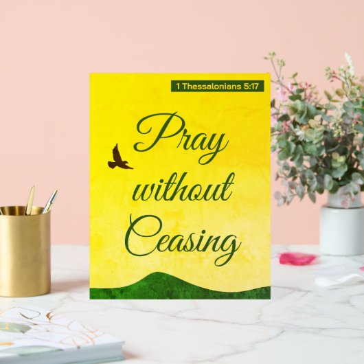 Motivierend Bibelvers über das Gebet Acrylschild (Hochzeit)