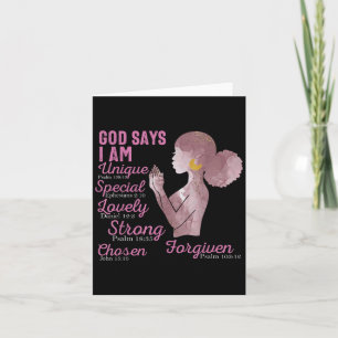 Motivierend Bibelversen für die afroamerikanische  Karte