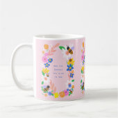 Motivierend Bienen mit 3 inspirierenden Quotes Cof Kaffeetasse (Links)