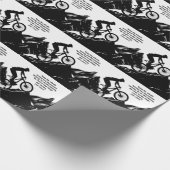 Motivierend Bike Sport, um Sie individuell Inspiri Geschenkpapier (Ecke)