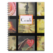 Motivierend Bilder und Slogansnetball-Thema Notizblock (Vorderseite)