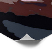 Motivierend Blacklight Tiger Eyes Poster drucken (Ecke)