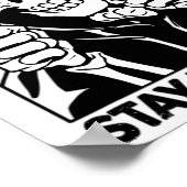 Motivierend Bleibe positive Skeletton Grim Sensenm Poster (Ecke)