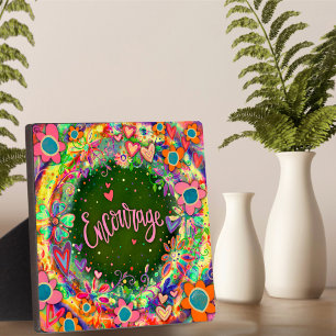 Motivierend Blumenherzen fördern die Inspiritivitä Fotoplatte