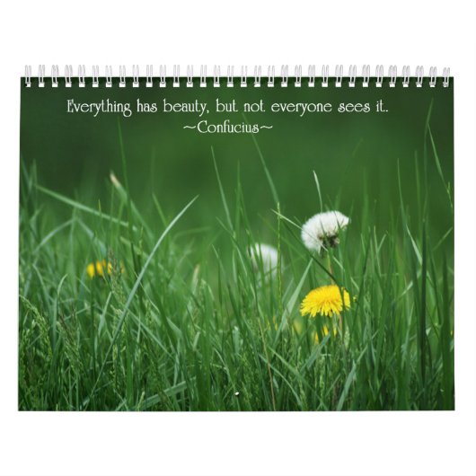 Motivierend Blumenkalender Kalender (Titelbild)