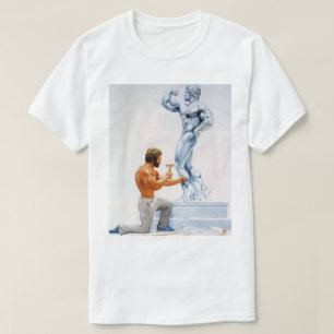 Motivierend Bodybuilding Gym Poster - Bildhauer T-Shirt