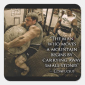 Motivierend Bodybuilding Gym Sticker (Vorderseite)