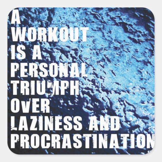 Motivierend Bodybuilding Gym Sticker (Vorderseite)